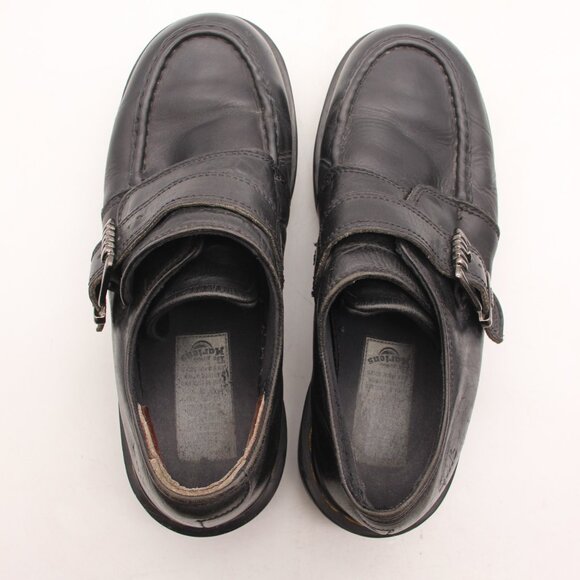 Dr. Doc Martens 8690 Men's Size UK 11 Black Leather Made In England Monk Strap - Picture 8 of 12